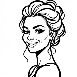 Caricature Bold Line